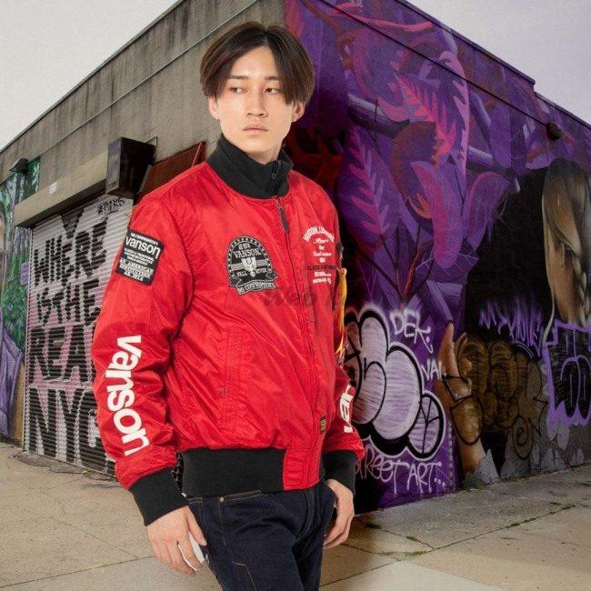 VANSON（バンソン） MA-1ジャケット サイズ：L オールシーズン