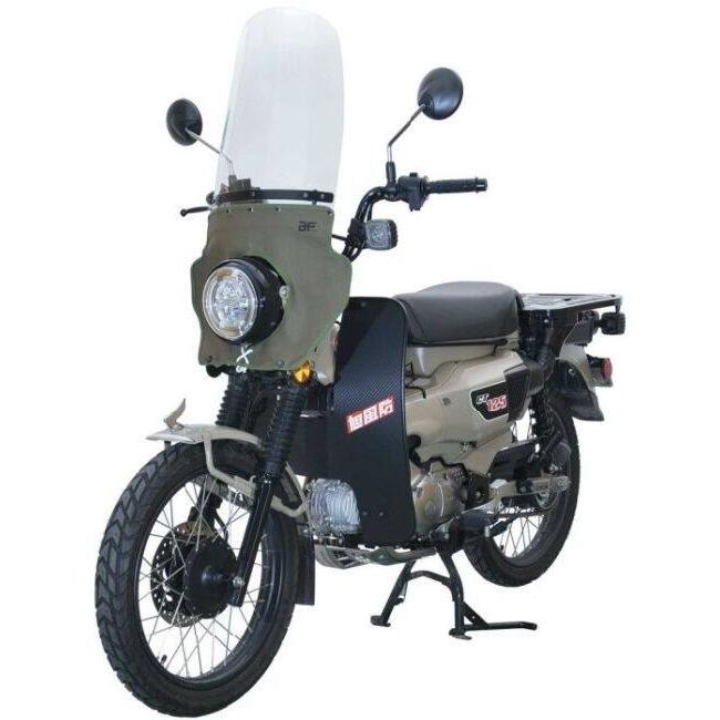 美品！旭風防ロング+黒タレ ウィンドシールド 旭風防 アサヒ風防 ロング風防(カーキーたれ) CT125 HONDA ホンダ