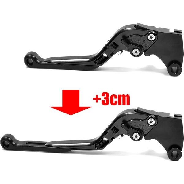 ATop エートップ アルミレバーセット 可倒式 カラー：ガンメタ×ブラック Z250 Ninja 250 250R DトラッカーX Dトラッカー125 KLX250 KLX125 250TR ハンドル | ATop | 04