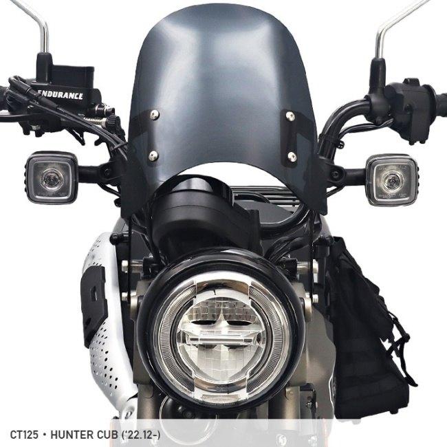 ENDURANCE エンデュランス Frキャリア対応メーターバイザーセット＋取り付けキット カラー：スモーク CT125 ハンターカブ HONDA ホンダ メーターバイザー 外装 | ENDURANCE（バイク） | 02