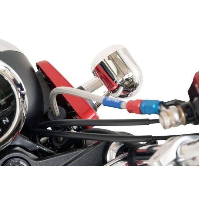 SWAGE-LINE スウェッジライン プロ フロント ブレーキホースキット フィッティングカラー：ステンレスブラック / ホースカラー：ブラック DAX125 HONDA ホンダ | SWAGE-LINE | 06