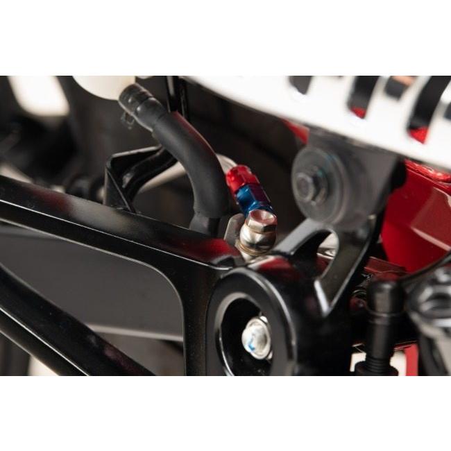 SWAGE-LINE スウェッジライン プロ リア ブレーキホースキット フィッティングカラー：ステン / ホースカラー：クリア DAX125 HONDA ホンダ ブレーキ