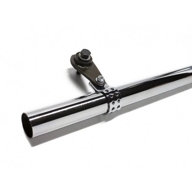 B*b様 ヤマハ　sr400 500 ハーレーマフラー　ワンオフステー　ショート Freak's PIT フリークスピット マフラーステー SR400 YAMAHA ヤマハ