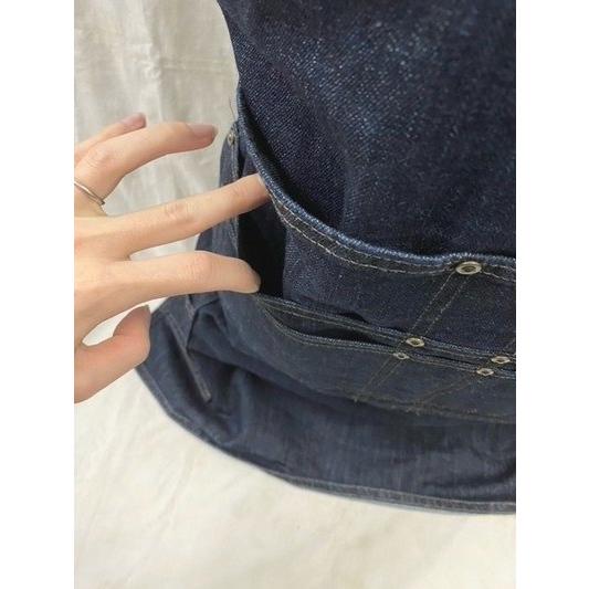 正規品】 【決まりました】Carhartt ダークブルー デニムエプロン 楽天