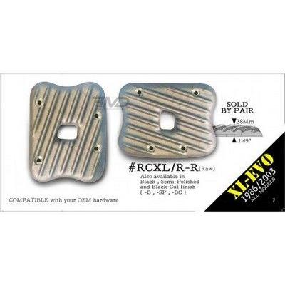 部品屋K\u0026W 【EMD】Ribstersロッカーボックスカバー カラー：ブラックカット スポーツスター XL Evo HARLEY-DAVIDSON ハーレーダビッドソン エンジンパーツ_1