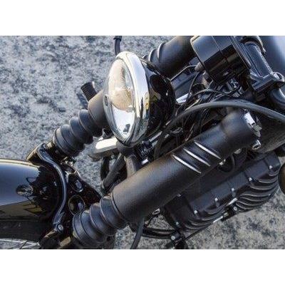 部品屋K&W 【EMD】フォークカバー ショート カラー：ブラックカット スポーツスター XL Evo HARLEY-DAVIDSON ハーレーダビッドソン サスペンション 足回り
