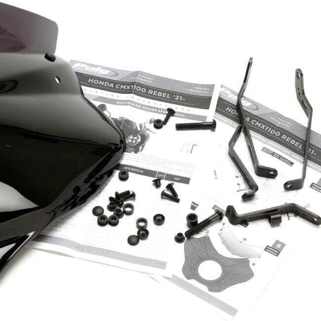 Puig プーチ セミフェアリング ミラージュ スポーツ(Mirage Semifairing) スクリーンカラー：ダークスモーク CMX 1100 REBEL レブル1100 HONDA ホンダ 外装