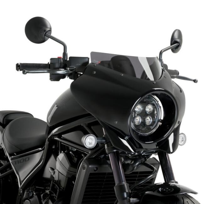 Puig プーチ セミフェアリング ミラージュ スポーツ(Mirage Semifairing) スクリーンカラー：ダークスモーク CMX 1100 REBEL レブル1100 HONDA ホンダ 外装