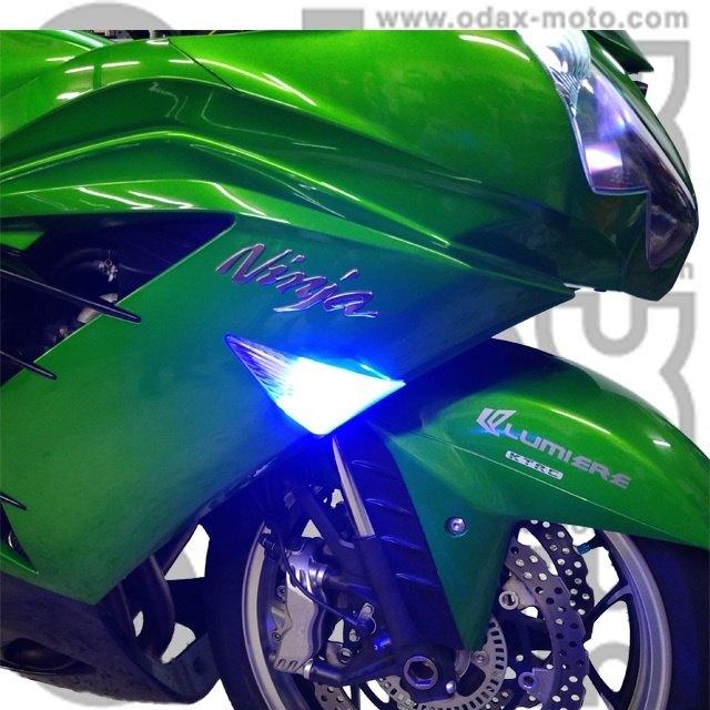 ODAX オダックス ウインカーポジション・デイライトキット ver.2 タイプ：スモークレンズ / カラー：ブルー ZX-14R KAWASAKI カワサキ ウインカー 灯火類 | Odax | 04