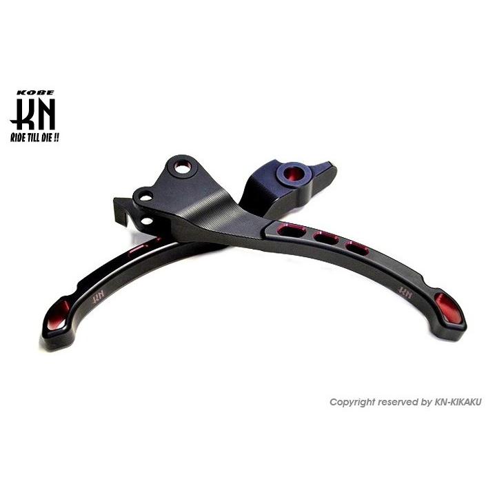 KN企画 ケイエヌキカク カラーブレーキレバー タイプ：マットブラック／レッド シグナスグリファス BW’S125 YAMAHA ヤマハ ブレーキレバー ハンドル周辺パーツ | KN企画
