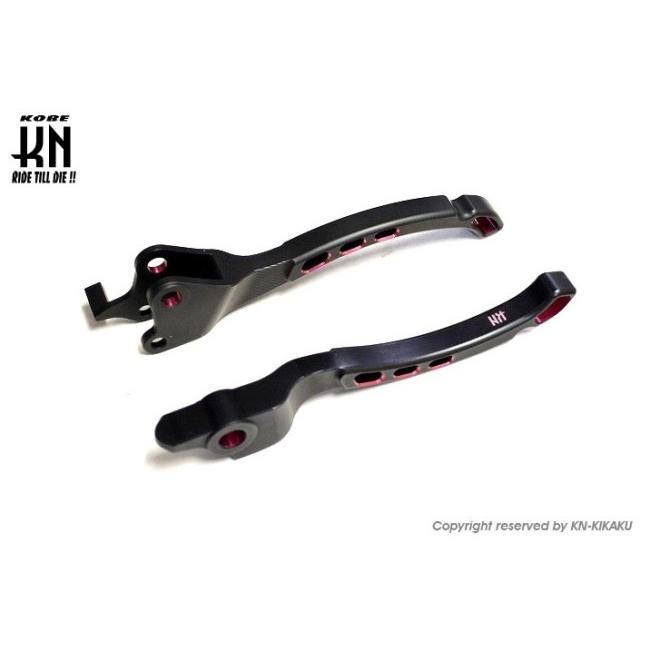 KN企画 ケイエヌキカク カラーブレーキレバー タイプ：マットブラック／レッド シグナスグリファス BW’S125 YAMAHA ヤマハ ブレーキレバー ハンドル周辺パーツ | KN企画 | 01