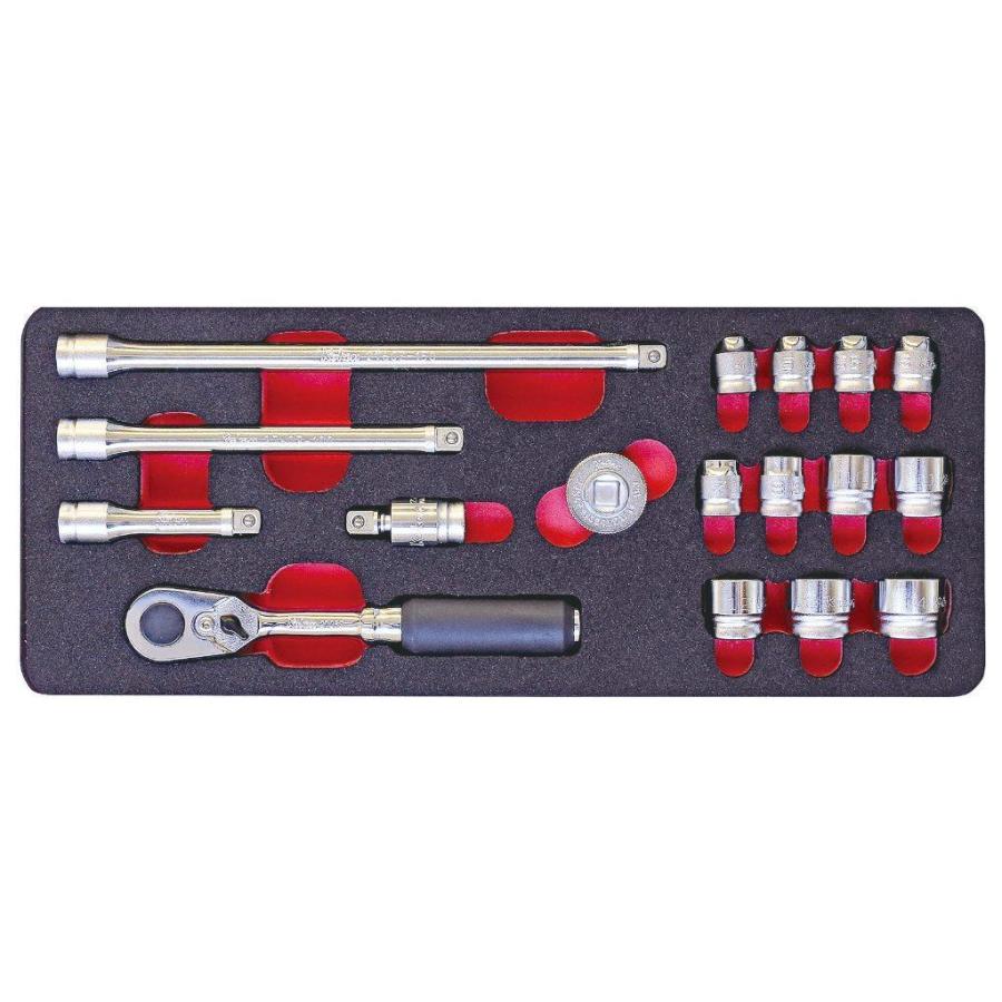 Ko-ken Z-EALショートソケットセット差込角6.35mm(未使用) Ko-ken（コーケン） Z-EAL 1／4”(6.35mm)SQ. ソケットセット ミリ（1/4