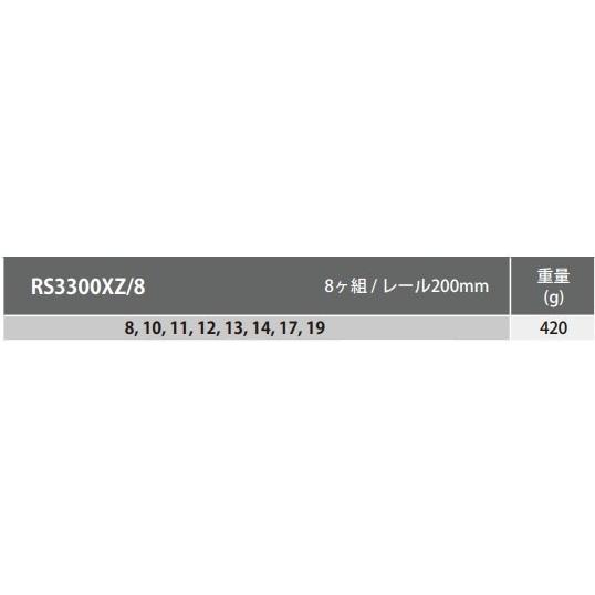ko-ken コーケン Z-EAL 3／8”(9.5mm)SQ. 6角セミディープソケットレールセット タイプ：8ヶ組 その他、工具箱（収納） 工具箱（収納） | Ko-ken | 01