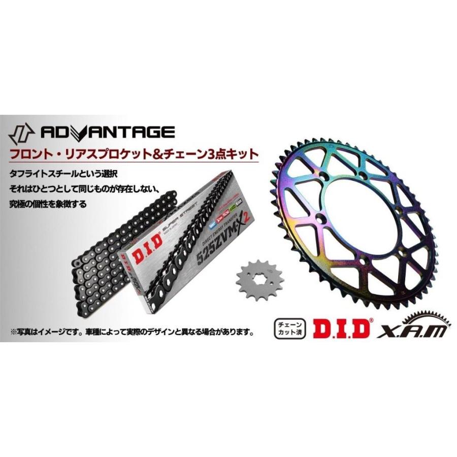 ADVANTAGE アドバンテージ XAM＆DID ドライブチェーン＆前後スプロケットキット(タフライトスチール) チェーンカラー：ブラック ZX-10R KAWASAKI カワサキ | ADVANTAGE