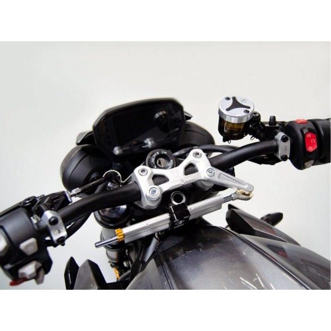 DUCABIKE (DBK) ドゥカバイク (ディービーケー) ステアリングダンパー マウントキット カラー：レッド STREET TRIPLE 765 S R RS TRIUMPH トライアンフ | ブランド登録なし | 03