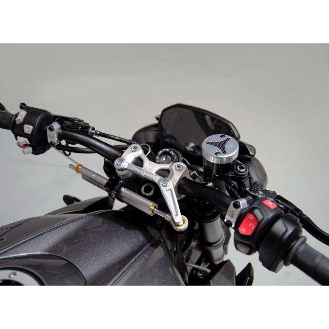 DUCABIKE (DBK) ドゥカバイク (ディービーケー) ステアリングダンパー マウントキット カラー：レッド STREET TRIPLE 765 S R RS TRIUMPH トライアンフ | ブランド登録なし | 04