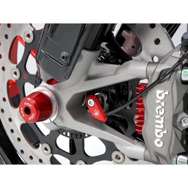 DUCABIKE (DBK) ドゥカバイク (ディービーケー) フロントABSセンサー プロテクター カラー：レッド DIAVEL V4 HYPERMOTARD 698 MONO RVE MULTISTRADA V2 | ブランド登録なし | 02