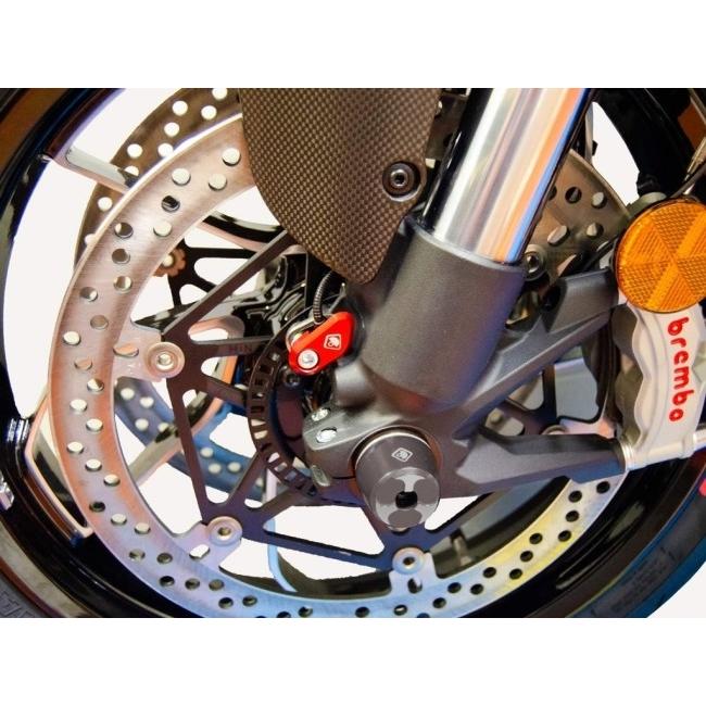 DUCABIKE (DBK) ドゥカバイク (ディービーケー) フロントABSセンサー プロテクター カラー：レッド DIAVEL V4 HYPERMOTARD 698 MONO RVE MULTISTRADA V2 | ブランド登録なし | 03