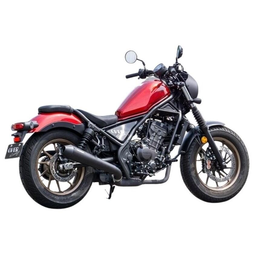 OVER オーヴァー SSメガホン スリップオン マフラー Rebel250 SSメガホンマフラー BLK サイレントスリップオン Rebel250(17-22
