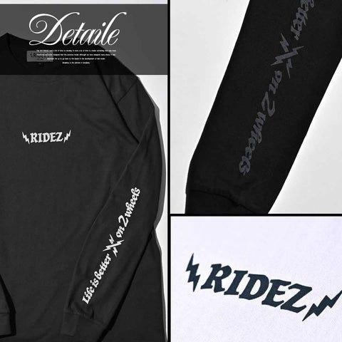 RIDEZ ライズ 2WHEELS ロングスリーブTシャツ サイズ：XL Tシャツ アパレル | RIDEZ（バイク） | 04