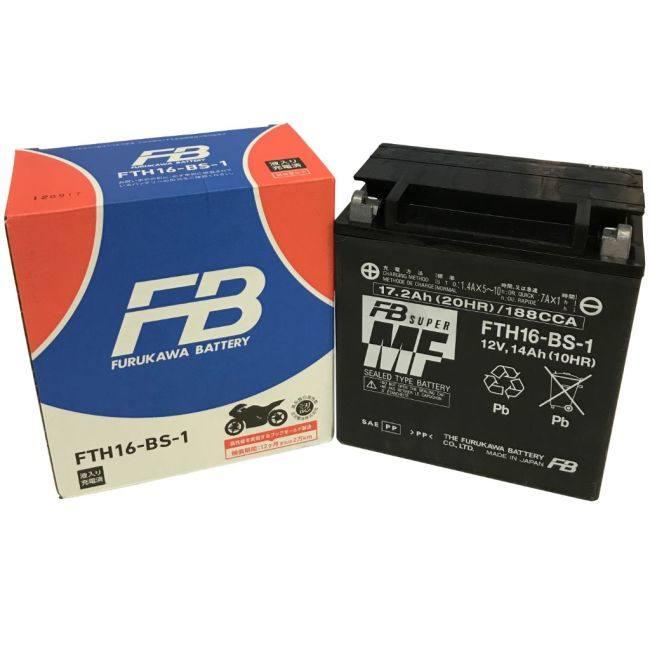 古河バッテリー フルカワバッテリー 【FTZ16-BS-1】 二輪バッテリー液入充電済 12V車両 ブルバード M90(イントルーダー M1500) S83(VS1400GLイントルーダー)の画像