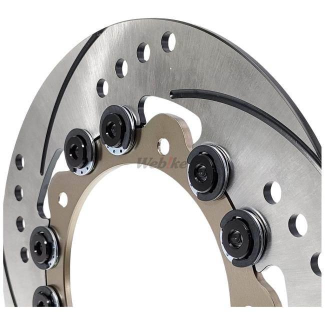 OVER オーヴァー 【OVER×SUNSTAR】セミフローティングブレーキディスク＆専用キャリパーサポート タイプ：ブラックアルマイト仕上げ GROM Monkey125 DAX125 | OVER RACING | 05