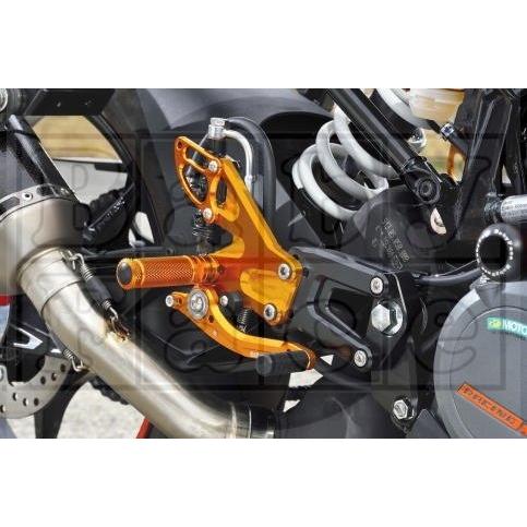 BABYFACE ベビーフェイス パフォーマンスステップキット タイプ：レースシフト / カラー：ブラック RC390 KTM バックステップ ステップ 足回り_1