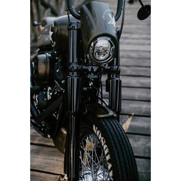 ハーレーダビットソン フォーティーエイト用カルトワークフォークブーツカバー Cult-Werk カルトワーク Upper Fork Cover Softail Street Bob HARLEY