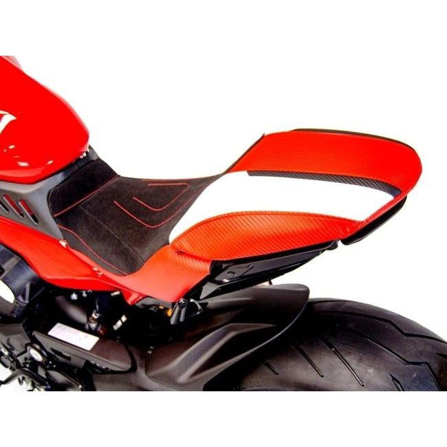 DUCABIKE (DBK) ドゥカバイク (ディービーケー) 純正シート用 コンフォートカバー カラー：ブラック／レッド／ホワイト DIAVEL V4 DUCATI ドゥカティ 外装_2