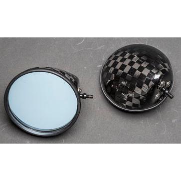 A-TECH エーテック 専用ミラーセット タイプ3 ミラーシャフト：CS カーボン / ミラーヘッド：KDC 開繊ドライカーボン ZZR1100 KAWASAKI カワサキ ミラー | A-TECH