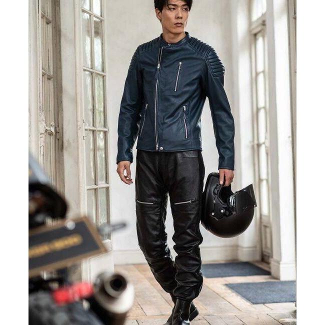 KADOYA カドヤ 【K’S LEATHER＆K’S PRODUCT】FENNEL-2 タックロールライダースジャケット サイズ：L レザージャケット ジャケット アパレル | カドヤ | 16