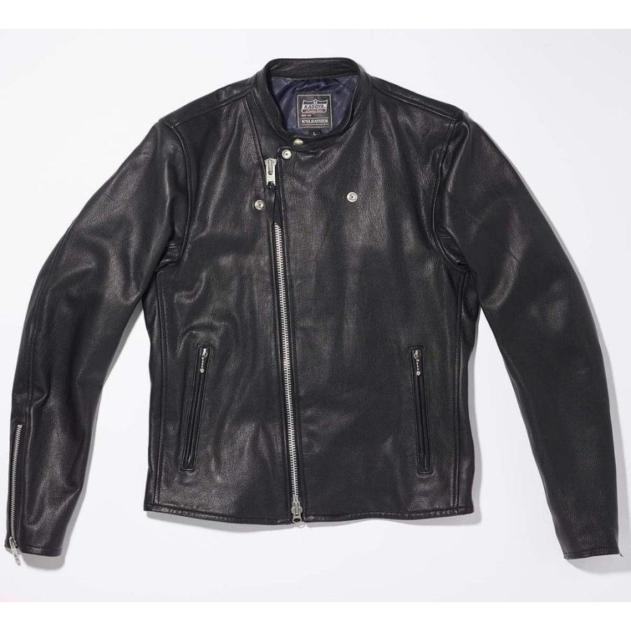 K'S LEATHER ブラックレザージャケット LL カドヤ（KADOYA） 【K'S LEATHER＆K'S PRODUCT】TSWR-GS タイト