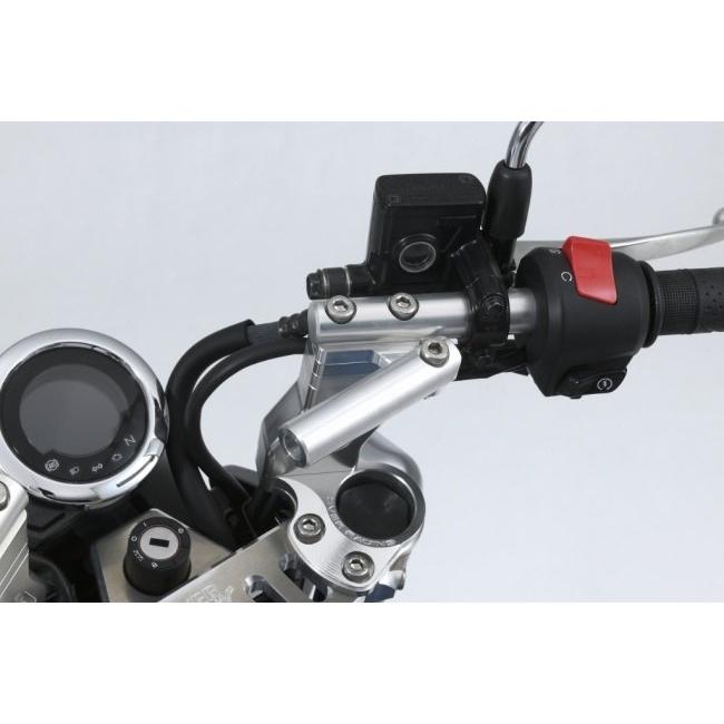 OVER オーヴァー マルチユーティリティバー TypeA カラー：ブラックアルマイト仕上げ 汎用 GROM MONKEY125 Z900RS Cafe  CBR400R Monkey125 電子機器類 | OVER RACING | 02