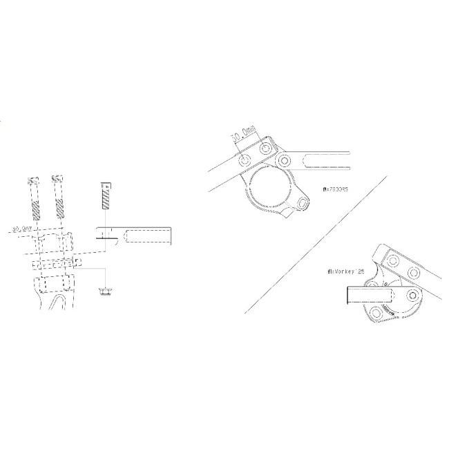 OVER オーヴァー マルチユーティリティバー TypeA カラー：ブラックアルマイト仕上げ 汎用 GROM MONKEY125 Z900RS Cafe  CBR400R Monkey125 電子機器類 | OVER RACING | 03