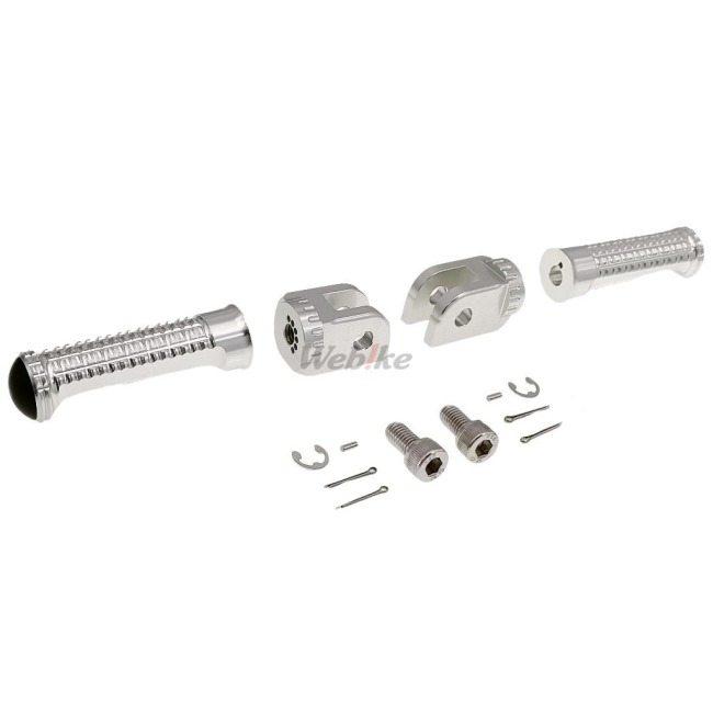 ACTIVE アクティブ ステップバー(ライダー側) カラー：シルバー HAYABUSA GSX1300R SV650 GSX-S1000 GSX-S1000F GSX-S750 SV650X GSR400 GLADIUS400 ステップ | ACTIVE | 05