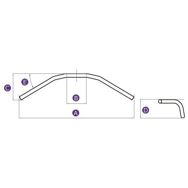ACTIVE アクティブ VMXハンドル カラー：ブラック CL500 CL250 HONDA ホンダ ハンドルバー ハンドル | ACTIVE | 06