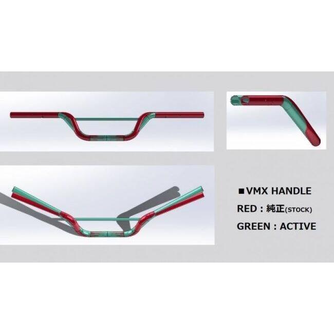 ACTIVE アクティブ VMXハンドル カラー：メッキ CL500 CL250 HONDA ホンダ ハンドルバー ハンドル | ACTIVE（釣り） | 07
