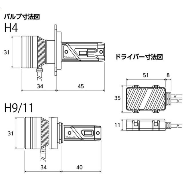 Valenti バレンティ LEDヘッドバルブ ZXシリーズ LEDヘッドライト