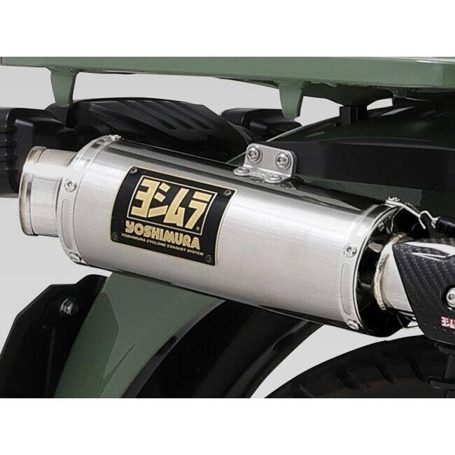 YOSHIMURA ヨシムラ 機械曲 GP-MAGNUMサイクロン TYPE-UP EXPORT SPEC 政府認証 タイプ：SS（ステンレスカバー）／重量（STD4.8kg）：3.1kg CT125 HONDA ホンダの画像