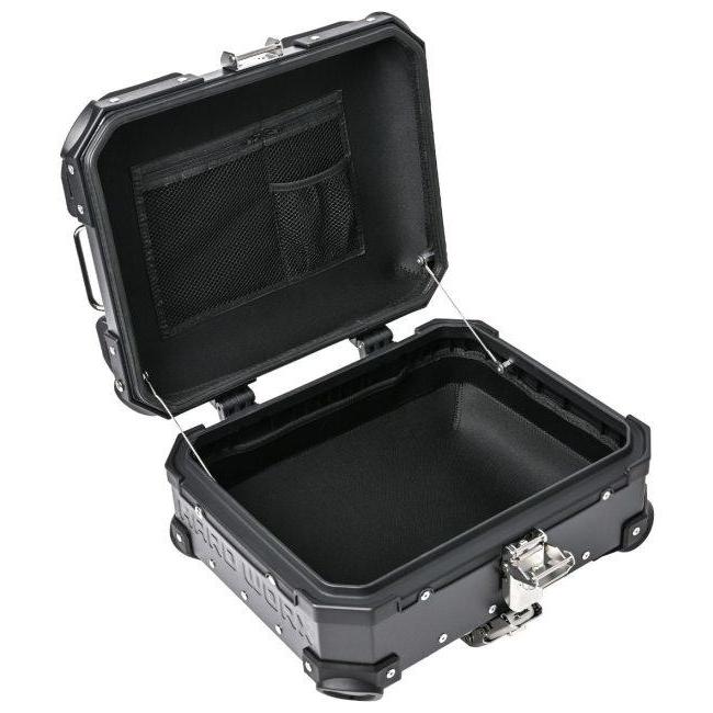 HARDWORX ハードワークス アルミトップケース 25L カラー：ブラック トップケース・テールボックス 車体用バッグ・ケース | ブランド登録なし | 08