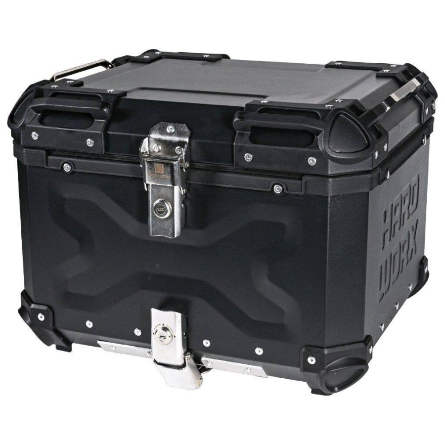 HARDWORX ハードワークス アルミトップケース 55L カラー：ブラック 