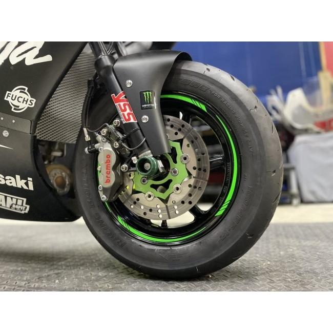 AXXL アクセル 12インチ STD2 カスタム リムステッカー カラー：蛍光グリーン リムステッカー・リムストライプ 外装 |  | 02