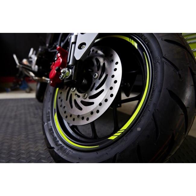 AXXL アクセル 12インチ STD2 カスタム リムステッカー カラー：蛍光グリーン リムステッカー・リムストライプ 外装 |  | 03