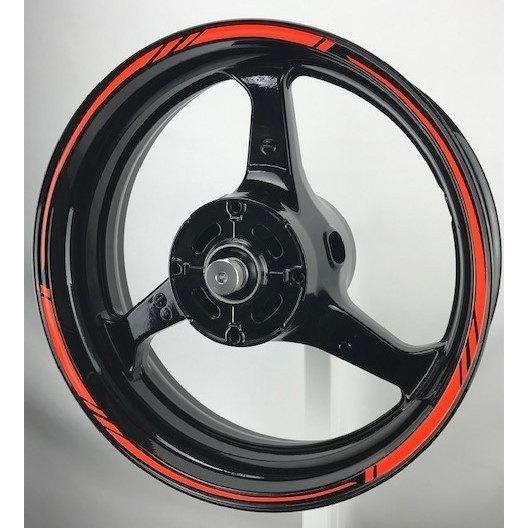 AXXL アクセル 17インチ STD6 カスタム リムステッカー カラー：シルバー リムステッカー・リムストライプ 外装 | 