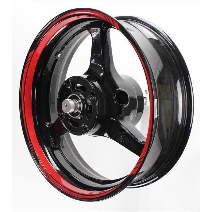 AXXL アクセル 17インチ STD2-F カスタム リムステッカー カラー：蛍光レッド リムステッカー・リムストライプ 外装 | 