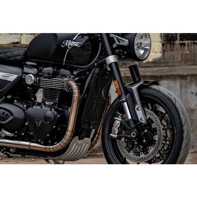 【美品】ボンネビルT120 Motone ラジエーターガード Motone Customs モートーンカスタムズ ラジエターガード BONNEVILLE