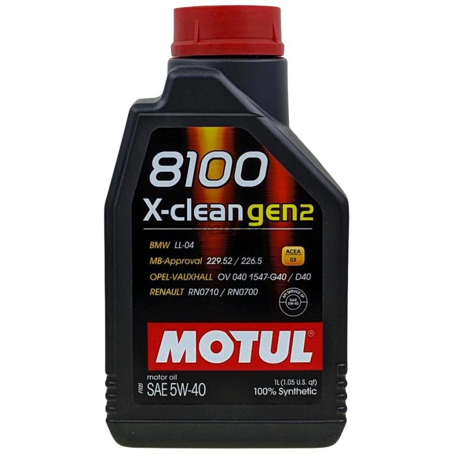 モチュール 8100 X-clean gen2 5w40 1L 4缶 4本 MOTUL（モチュール） 8100 X-clean GEN2(エクスクリーン ジェン2)【四