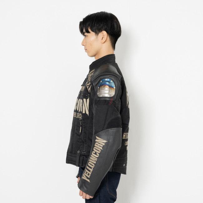 YB3309 BK/IV 3LWサイズ チタンプレート付ウインタージャケット