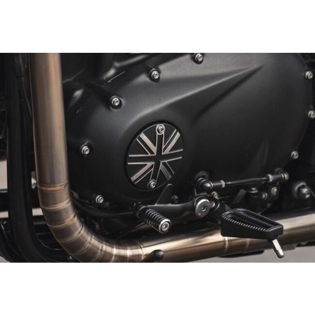 Motone Customs モートーンカスタムズ クラッチバッジ ユニオンジャック カラー：ブラック／ポリッシュ TRIUMPH トライアンフ 外装 | ブランド登録なし | 03