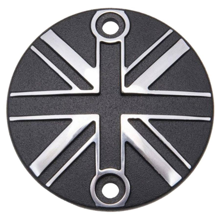 Motone Customs モートーンカスタムズ ジェネレーターバッジ ユニオンジャック カラー：ブラック／ポリッシュ TRIUMPH トライアンフ 外装 | ブランド登録なし